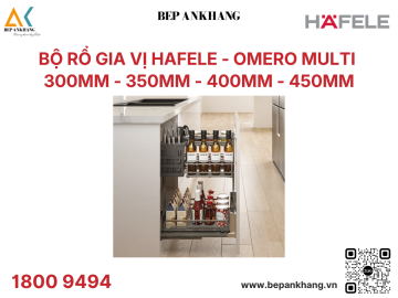 Kệ gia vị tủ dưới Hafele Omero multi 300 mm 595.00.803
